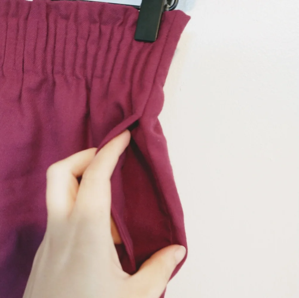 JCrew purple skirt with pockets and elastic waist size 0